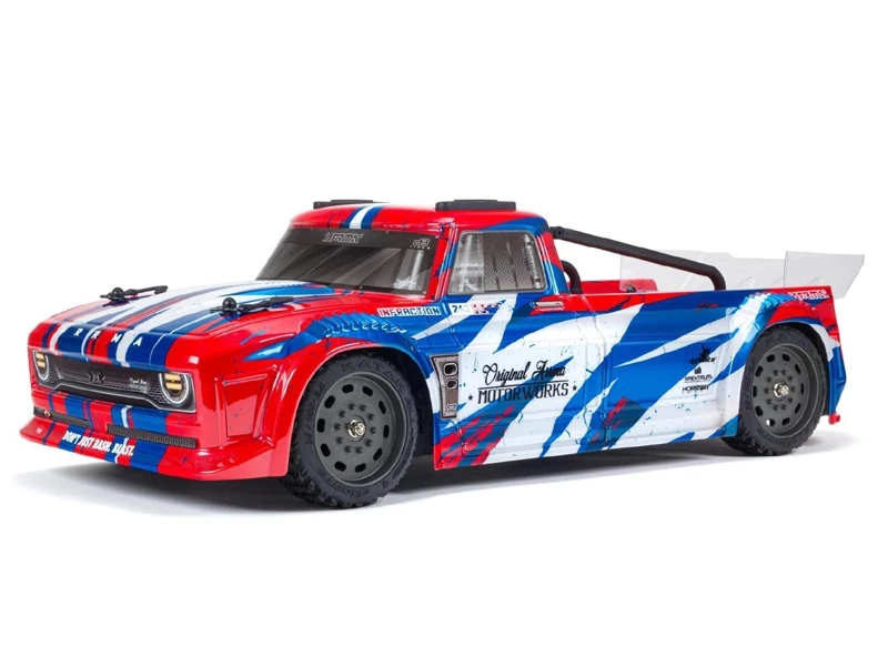 Arrma INFRACTION 4X4 1/8 MEGA Resto-Mod Truck RTR Int, Red/Blue 1 Arrma INFRACTION 4X4 1/8 MEGA Resto-Mod Truck RTR Int, Red/Blue