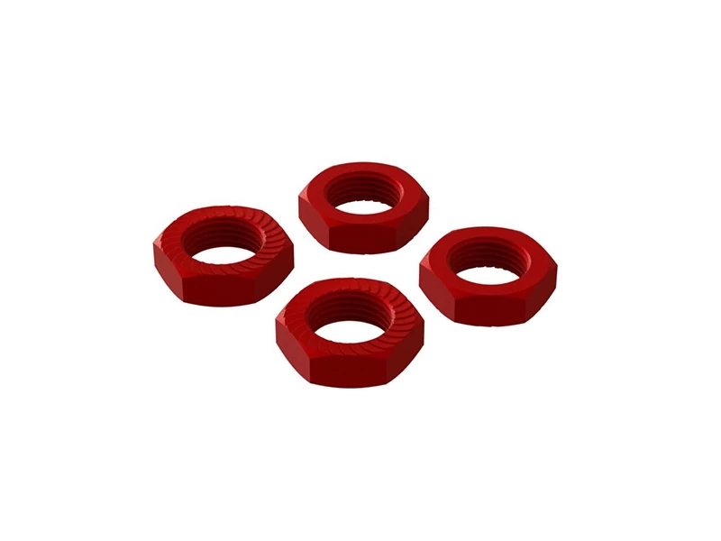 Arrma Aluminum Wheel Nut 17mm Red (4) 1 Arrma Aluminum Wheel Nut 17mm Red (4)