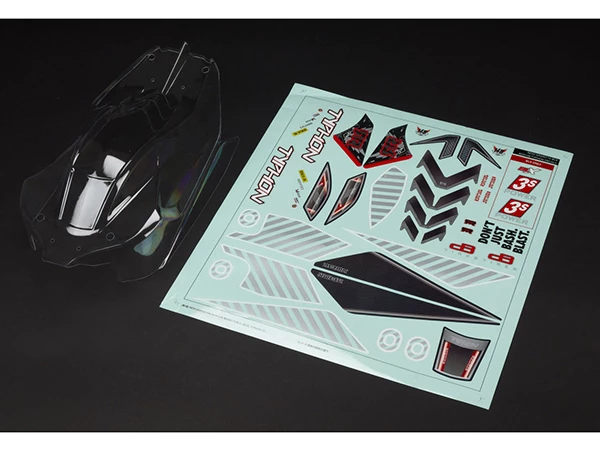 Arrma Typhon 4x4 Clear Body With Decals 1 Arrma Typhon 4x4 Clear Body With Decals