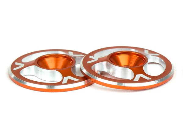 Avid RC TRIAD Machined Alloy 1/10th Wing Buttons - (Orange 1 Avid RC TRIAD Machined Alloy 1/10th Wing Buttons - (Orange