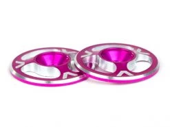 Avid RC TRIAD Machined Alloy 1/10th Wing Buttons - Pink