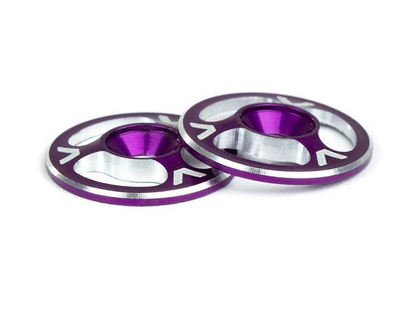 Avid RC TRIAD Machined Alloy 1/10th Wing Buttons - Purple 1 Avid RC TRIAD Machined Alloy 1/10th Wing Buttons - Purple